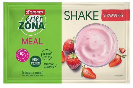 ENERZONA INSTANT MEAL FRAGOLA YOGHURT 1 BUSTA DA 50 GRAMMI - Angeli Pharm