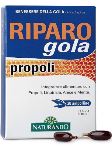 RIPARO GOLA PROPOLI 20 AMPOLLE BEVIBILI - Angeli Pharm