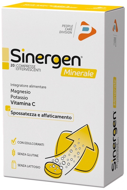 SINERGEN MINERALE LIMONE 20 COMPRESSE EFFERVESCENTI - Angeli Pharm