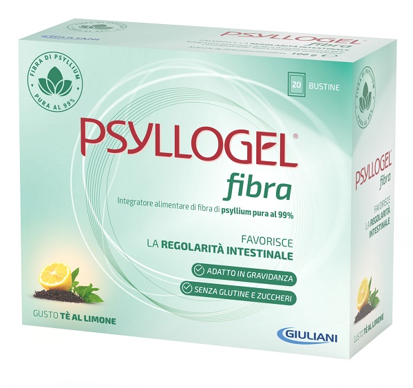 PSYLLOGEL FIBRA TE LIMONE 20 BUSTINE - Angeli Pharm