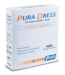 GARZA IDROFILA PURA DRESS 10X10CM 100 PEZZI - Angeli Pharm