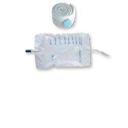SACCA RACCOGLI URINA DA GAMBA PER INCONTINENZA IN PVC 750 ML TUBO RACCORDO DIRITTO 10 CM+RUBINETTO SCARICO+VALVOLA ANTIREFLUSSO+2 FASCE A BOTTONI 10 PEZZI - Angeli Pharm