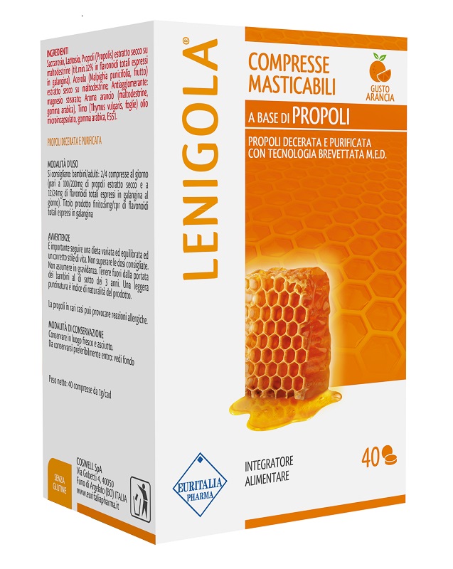 LENIGOLA COMPRESSE MASTICABILI ARANCIA 40 COMPRESSE - Angeli Pharm