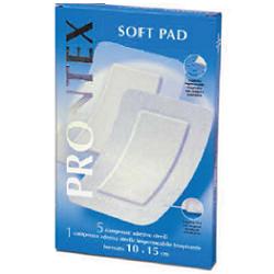 GARZA COMPRESSA PRONTEX SOFT PAD AUTOADESIVA 10X15CM 6 PEZZI - Angeli Pharm