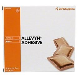 MEDICAZIONE IDROCELLULARE ADESIVA STERILE ALLEVYN ADHESIVE ALTAMENTE ASSORBENTE IN SCHIUMA DI POLIURETANO A STRUTTURA TRISTRATIFICATA 12,5X12,5CM 3 PEZZI - Angeli Pharm