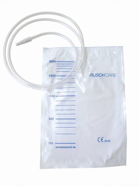 SACCA DI DRENAGGIO LETTO PER INCONTINENZA 2000ML IN PVC CON TUBO DI RACCORDO 90CM DIAMETRO 5X7MM MONOUSO 30 PEZZI - Angeli Pharm