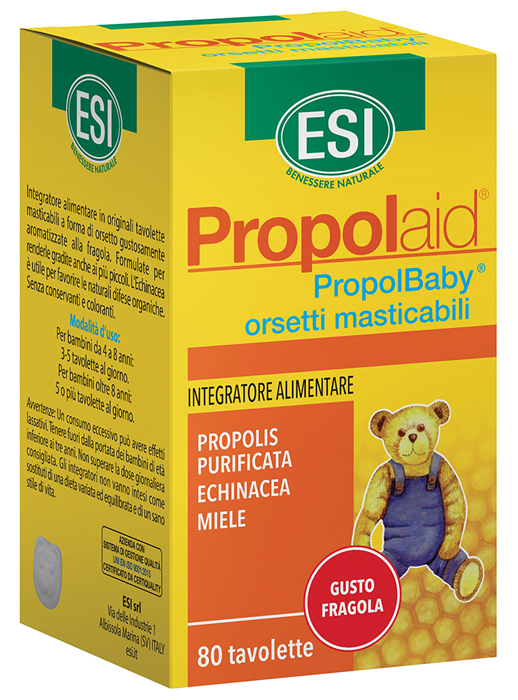 ESI PROPOLAID ORSETTI JUNIOR 80 TAVOLETTE - Angeli Pharm