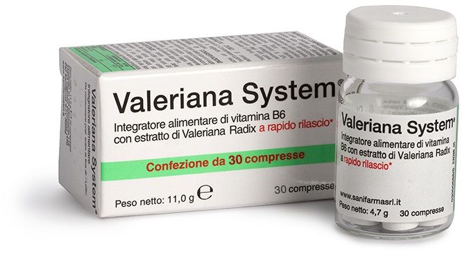VALERIANA SYSTEM 30 COMPRESSE - Angeli Pharm