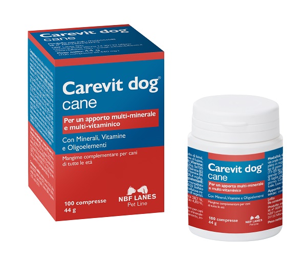 CAREVIT DOG FLACONE 100 COMPRESSE APPETIBILI - Angeli Pharm