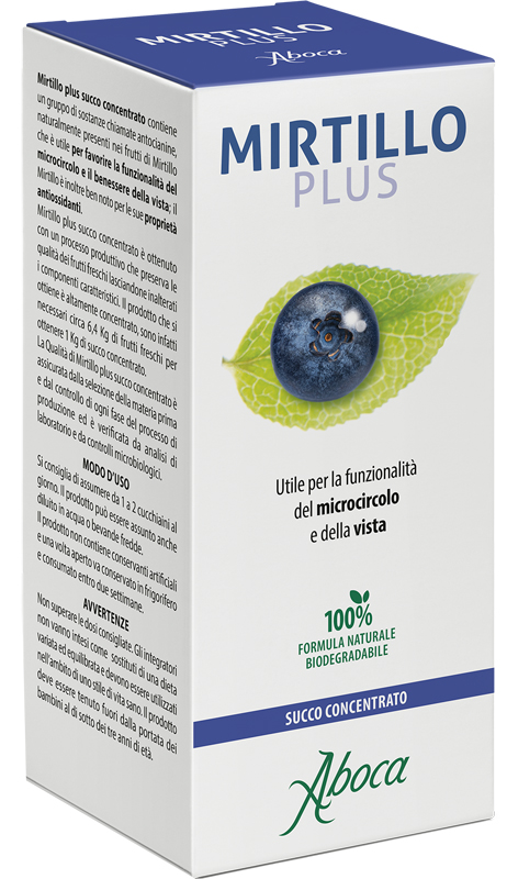 MIRTILLO PLUS SUCCO CONCENTRATO 100 ML - Angeli Pharm