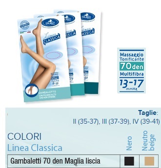 SAUBER GAMBALETTO 70 MAGLIA LISCIA NERO 3 LINEA CLASSICA - Angeli Pharm