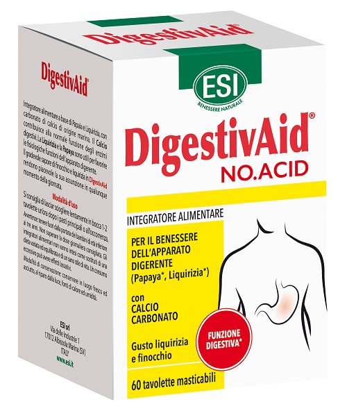 ESI DIGESTIVAID NO ACID 60 TAVOLETTE - Angeli Pharm