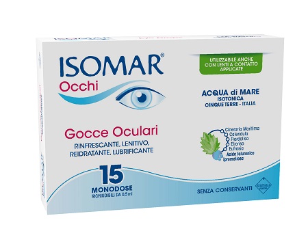 ISOMAR OCCHI GOCCE OCULARI ALL'ACIDO IALURONICO 0,20% 15 FLACONCINI - Angeli Pharm
