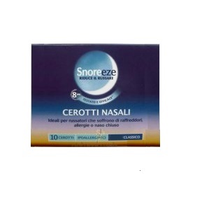 CEROTTO NASALE SNOREEZE GRANDE 10 PEZZI - Angeli Pharm