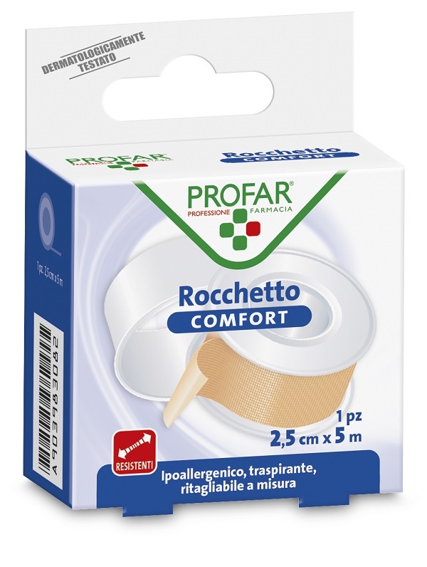 CEROTTO ROCCHETTO IN TELA COMFORT CM 2,5X5 M PROFAR - Angeli Pharm