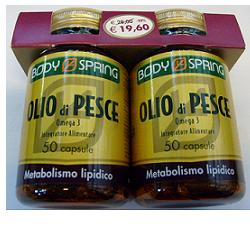 BODY SPRING OLIO DI PESCE OMEGA 3 CONFEZIONE BIPACK 50 CAPSULE X 2 - Angeli Pharm