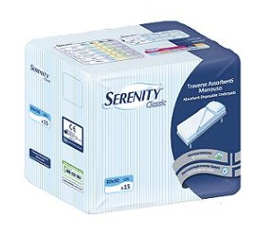 TRAVERSA SALVAMATERASSO PER INCONTINENZA SERENITY CLASSIC MISURA 60X90CM 15 PEZZI - Angeli Pharm