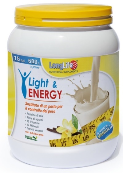 LONGLIFE LIGHT & ENERGY VANIGLIA 500 G - Angeli Pharm