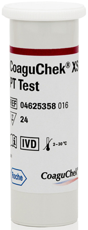 STRISCE REATTIVE PER DISPOSITIVO AUTODIAGNOSTICO COAGUCHEK XS PT TEST 24 PEZZI - Angeli Pharm