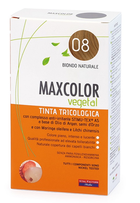 MAX COLOR VEGETAL 08 TINTURA 140 ML - Angeli Pharm