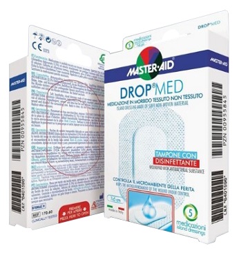 MEDICAZIONE ADESIVA MASTER-AID DROP MED 12,5X12,5 5 PEZZI - Angeli Pharm