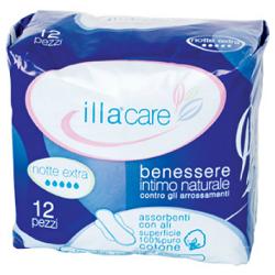 ILLA CARE ASSORBENTE NOTTE EXTRA 12 PEZZI - Angeli Pharm