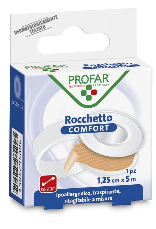 CEROTTO ROCCHETTO IN TELA COMFORT CM 1,25X5 M PROFAR - Angeli Pharm