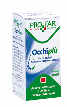 OCCHIPIU' GOCCE OCULARI RINFRESCANTI 1 FLACONE DA 10 ML PROFAR - Angeli Pharm