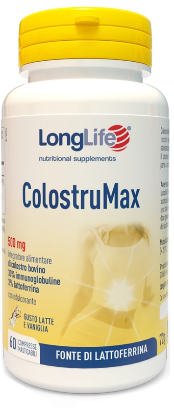 LONGLIFE COLOSTRUMAX 60 COMPRESSE MASTICABILI - Angeli Pharm