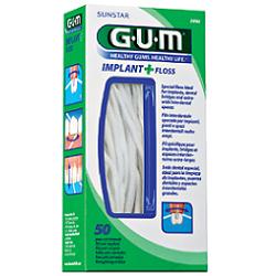 GUM IMPLANT + FLOSS FILO INTERDENTALE 50 PEZZI - Angeli Pharm