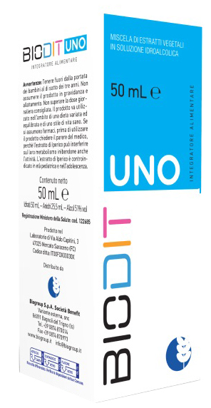 BIODIT UNO SOLUZIONE IDROALCOLICA 50 ML - Angeli Pharm