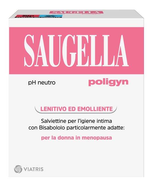SAUGELLA POLIGYN PH NEUTRO SALVIETTINE IGIENE INTIMA LENITIVO ED EMOLLIENTE 10 PEZZI - Angeli Pharm