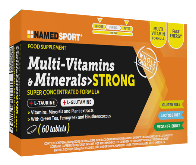 MULTI-VITAMINS&MINERALS STRONG 60 COMPRESSE - Angeli Pharm