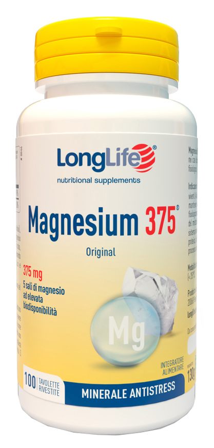 LONGLIFE MAGNESIUM 375 ORIGINAL 375 MG 100 TAVOLETTE - Angeli Pharm