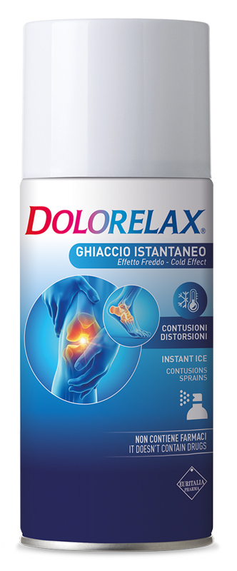 DOLORELAX ICE GHIACCIO ISTANTANEO SPRAY BOMBOLETTA CAPIENZA 150 ML - Angeli Pharm