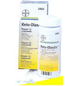 STRISCE MISURAZIONE GLICOSURIA E CHETONURIA KETODIASTIX 50 PEZZI - Angeli Pharm