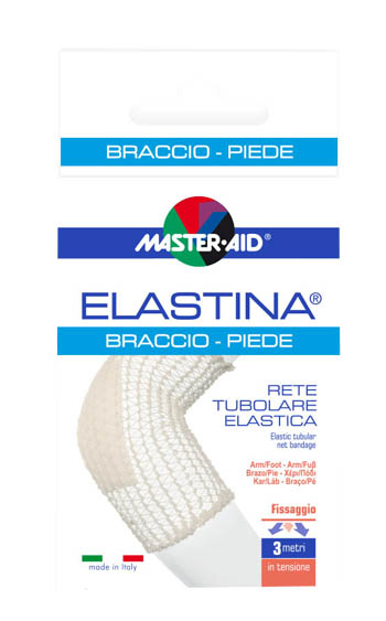 RETE TUBOLARE ELASTICA IPOALLERGENICA MASTER-AID ELASTINA BRACCIO/PIEDE 3 MT IN TENSIONE CALIBRO 4 CM - Angeli Pharm