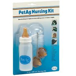 NURSING KIT BIBERON DA 120ML PER ANIMALI + TETTARELLE DI VARIE MISURE + SCOVOLINO PER PULIZIA - Angeli Pharm