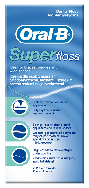 ORALB SUPERFLOSS FILO INTERDENTALE 50 FILI - Angeli Pharm