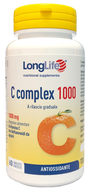 LONGLIFE C COMPLEX 1000 T/R 60 TAVOLETTE RIVESTITE - Angeli Pharm
