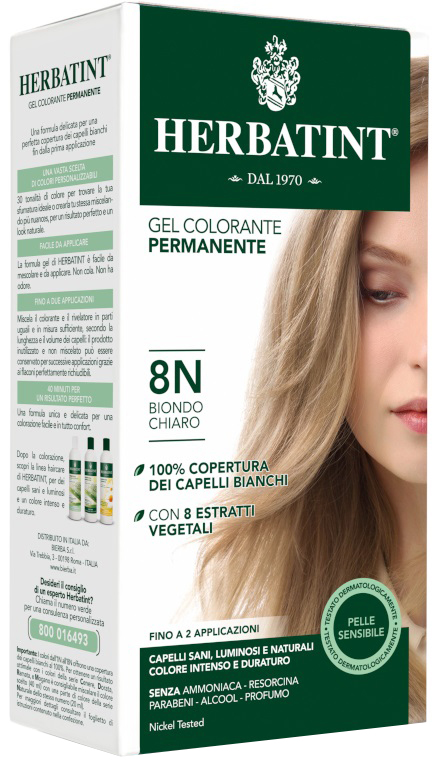 HERBATINT 8N BIONDO CHIARO 150 ML - Angeli Pharm