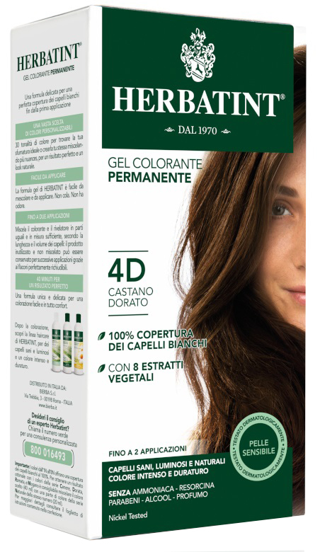 HERBATINT 4D CASTANO DORATO 150 ML - Angeli Pharm