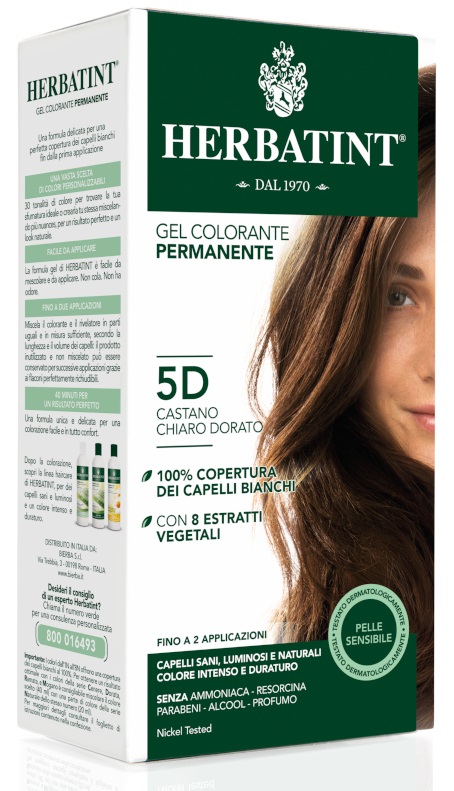 HERBATINT 5D CASTANO CHIARO DORATO 150 ML - Angeli Pharm
