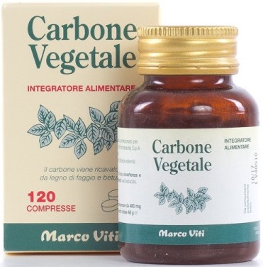 CARBONE VEGETALE 120 COMPRESSE - Angeli Pharm