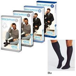 MAN SUPPORT 15 COTTON GAMBALETTO 15 BLU 4 - Angeli Pharm