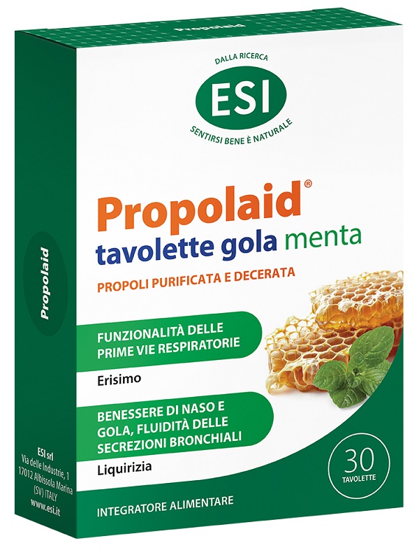 ESI PROPOLAID TAVOLETTE GOLA MENTA 30 TAVOLETTE - Angeli Pharm