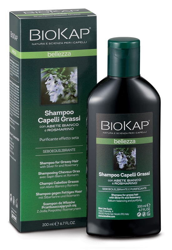 BIOKAP BELLEZZA SHAMPOO CAPELLI GRASSI 200 ML BIOSLINE - Angeli Pharm