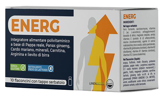 ENERG 10 FLACONCINI 10 ML CON TAPPO SERBATOIO - Angeli Pharm