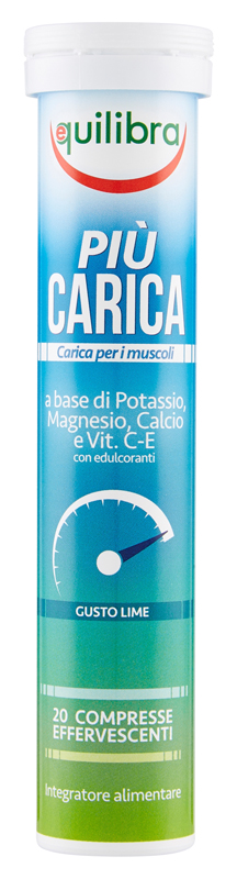PIU' CARICA GUSTO LIME 20 COMPRESSE EFFERVESCENTI - Angeli Pharm