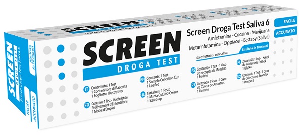 SCREEN DROGA TEST SALIVA 6 DROGHE - Angeli Pharm